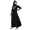 Classic Front open abaya - Black Classic Front open abaya - Black